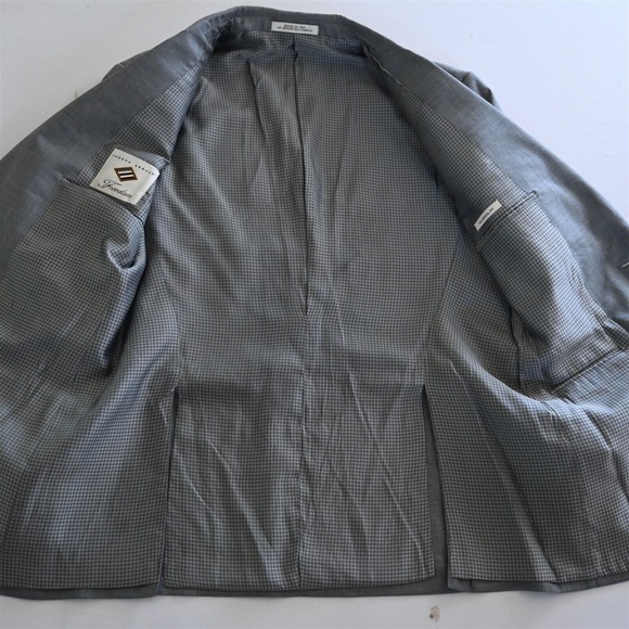 Joseph Abboud 40R Gray Freedom Millennial USA Made Blazer Suit Jacket Sport Coat - Picture 6 of 16
